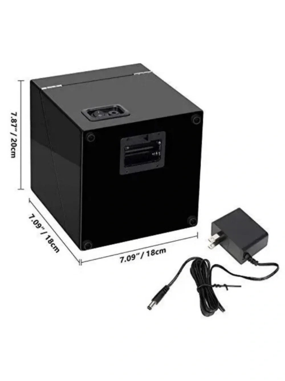 Black Dual Watch Winder with Clear Display